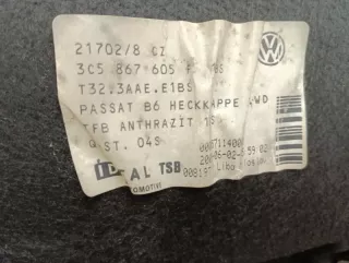 3C5867605F1BS Обшивка крышки багажника Volkswagen Passat B6 Арт 2-854143, вид 9