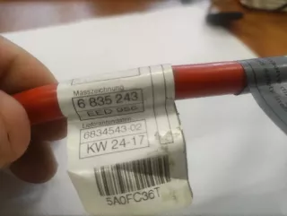 61126834543 Плюсовой провод BMW 3 F30/F31/GT F34 Арт 2-920116, вид 7