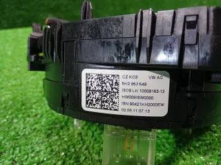 5K0953549A Лента подрулевая шлейф подушки безопасности Volkswagen Golf 6 Арт 2-937080, вид 6
