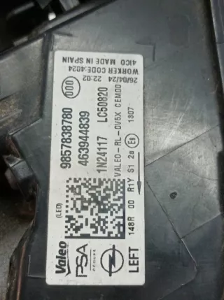 9857838780 2022- Фонарь задний левый Opel Astra L Арт e12784526, вид 4
