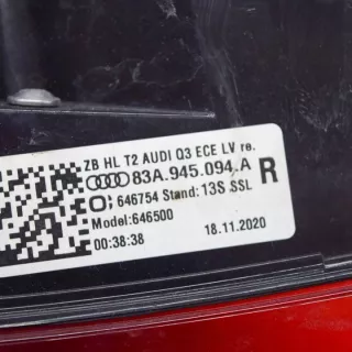 83A945094A Фонарь задний правый Audi Q3 1 Арт e12774061, вид 4