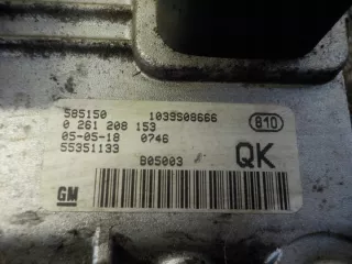 Z20LER 55351133 0261208153 Блок управления двигателем Opel Astra H Арт e12765305, вид 3