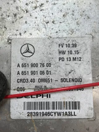 A6519007600 A6519010601 Блок управления двигателем Mercedes A W176 Арт e12764371, вид 3