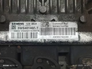 9657544780 SW9657544780 SID801A 5WS40146F-T Блок управления двигателем Citroen Berlingo 1 Арт e12762707, вид 2