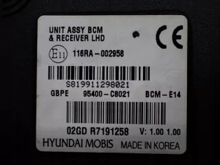 95400-C8021 Блок комфорта Hyundai i20  2 Арт e12754506, вид 4