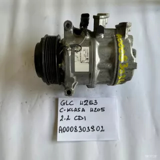 A0008303902 Компрессор кондиционера Mercedes C W205 Арт e12722573, вид 1