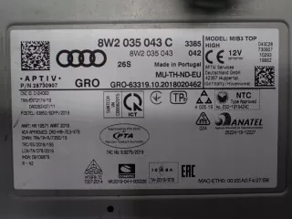 8W1919620A 8W2035043C 8W1919616D 4M0035503N Блок навигации Audi A4 B9 Арт e12722004, вид 10