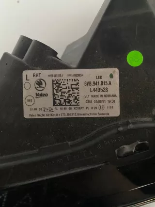 6VB941015A Фара левая Skoda Fabia 3 Арт e12709859, вид 6