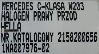 2158200656 1NA00797602 1NA007976-02 Фара противотуманная правая Mercedes C W203 Арт e12703782, вид 6