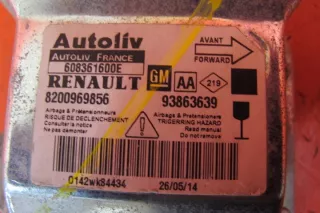 8200969856 93863639 Блок AirBag Nissan Primastar Арт e12700577, вид 2