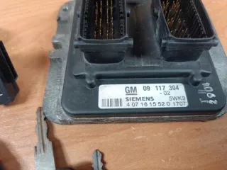 09117394 5WK91707 Блок управления двигателем Opel Astra G Арт e12093244, вид 2