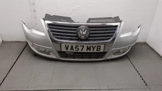  Бампер передний серебристый Volkswagen Passat B6 Арт 20446037, вид 1
