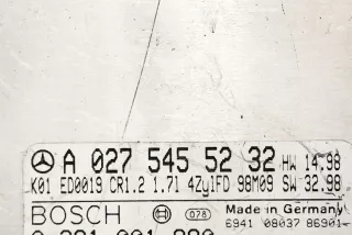 A0275455232 Блок управления двигателем Mercedes A W168 Арт AL17657477318, вид 1