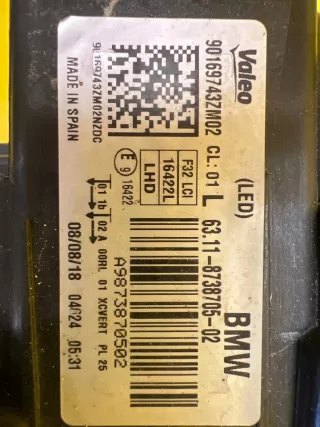 8738705-02 Фара передняя (комплект) BMW M3 Арт AL17672309163, вид 2