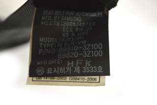 Ремень безопасности задний левый Hyundai i40 2012г. 89810-3Z100, 89820-3Z100 , art380917 - Фото 6