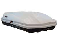 Багажник на крышу Автобокс (450л) на крышу FirstBag, цвет белый матовый BYD E6 2012г.  - Фото 12