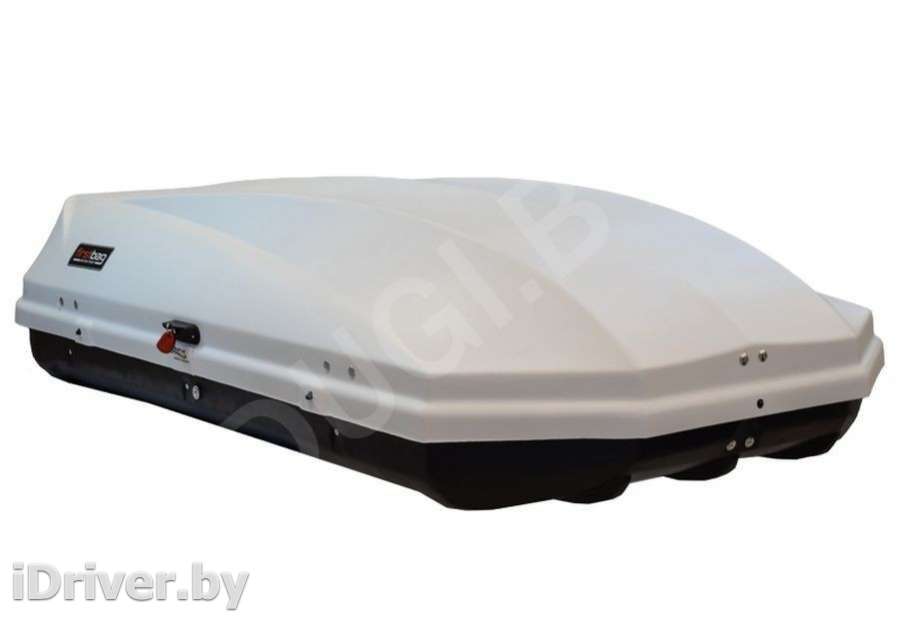 Багажник на крышу Автобокс (450л) на крышу FirstBag, цвет белый матовый Chevrolet Viva 2012г.   - Фото 12