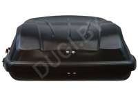Багажник на крышу Автобокс (370л) на крышу FirstBag , цвет черный матовый Great Wall Hover H3 2012г.  - Фото 5