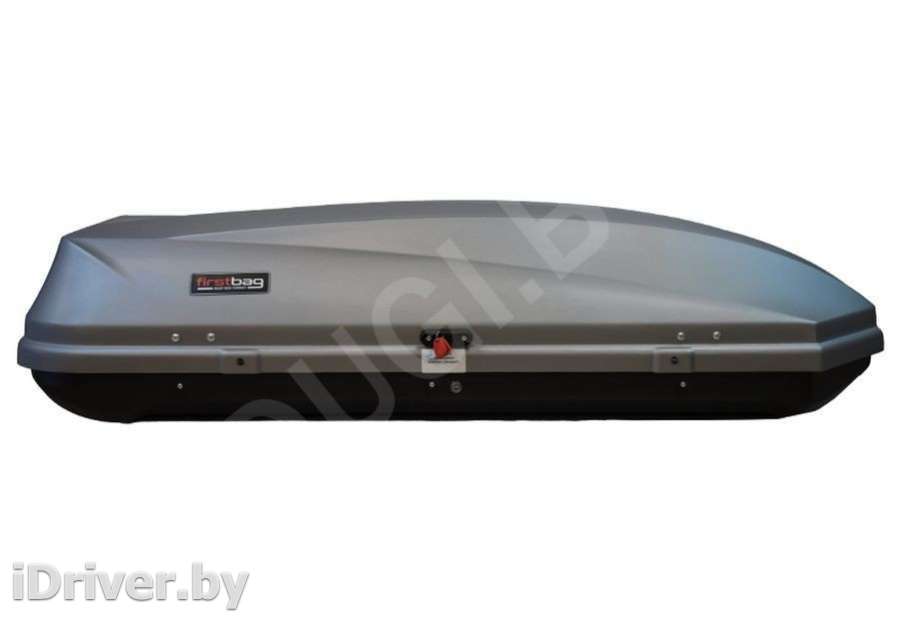 Багажник на крышу Автобокс (450л) на крышу FirstBag, цвет серый матовый Cadillac Escalade 2 2012г.   - Фото 3