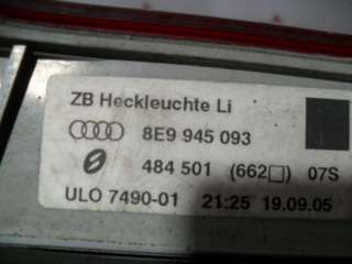 Фонарь задний левый Audi A4 B7 2005г. 8E9945093 - Фото 3