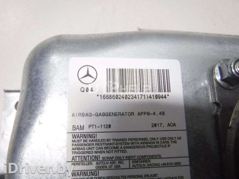 Подушка безопасности пассажирская (в торпедо) Mercedes ML/GLE w166 2012г. 1668602402  - Фото 9