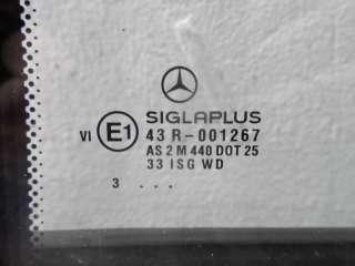 Стекло двери задней левой Mercedes S W140 1995г.  - Фото 2