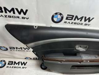 Обшивка двери задней левой (дверная карта) BMW 7 E65/E66 2007г.  - Фото 3