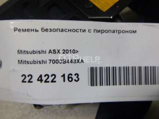 Ремень безопасности с пиропатроном Mitsubishi ASX 2011г. 7000B448XA - Фото 13