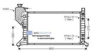  Радиатор основной к Mercedes Sprinter W901-905 Арт 502343R