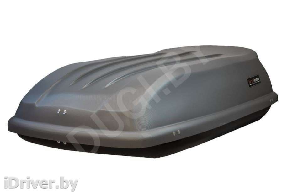 Багажник на крышу Автобокс (370л) на крышу FirstBag цвет серый матовый Acura Legend 4 2012г.   - Фото 3