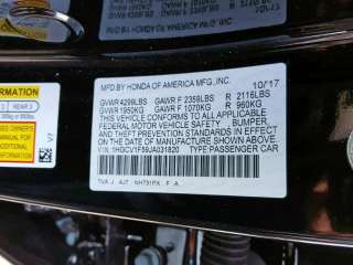 Часть кузова (вырезанный элемент) Honda Accord 10 2018г.  - Фото 10