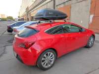 Багажник на крышу Автобокс (350л) на крышу FirstBag черный матовый Mazda 2 DY 2012г.  - Фото 10