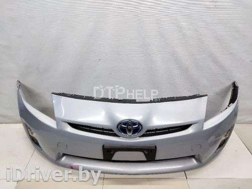 Бампер передний Toyota Prius 2 2010г.  - Фото 1