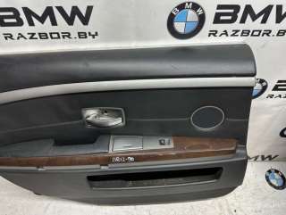 Обшивка двери задней левой (дверная карта) BMW 7 E65/E66 2007г.  - Фото 2