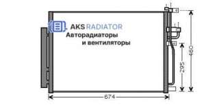  Радиатор кондиционера  к Opel Antara Арт 555436C