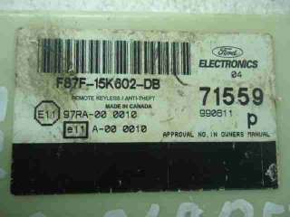 Блок управления бесключевого доступа Ford Explorer 2 1998г. F87F15K602DB - Фото 4