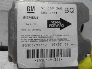 90569340 Блок управления подушек безопасности Opel Vectra B Арт 00159912, вид 2