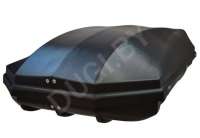 Багажник на крышу Автобокс (450л) на крышу FirstBag, цвет черный матовый Acura RL KB2 2012г.  - Фото 3