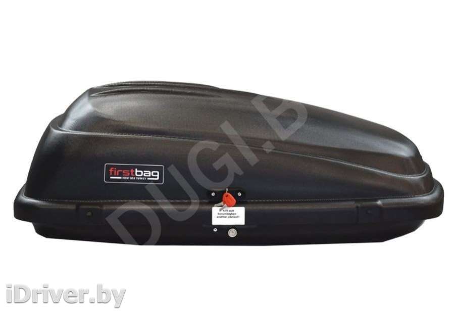 Багажник на крышу Автобокс (250л) FirstBag , цвет черный матовый Toyota Kluger 2012г.   - Фото 3