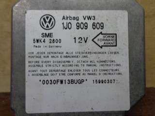 Блок управления подушек безопасности Volkswagen Bora 2003г. 1J0909609 - Фото 3