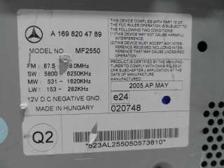Магнитола Mercedes B W245 2005г. 1698204789 - Фото 7