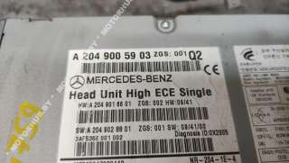 Магнитола Mercedes C W204 2010г. A2049005903 - Фото 7