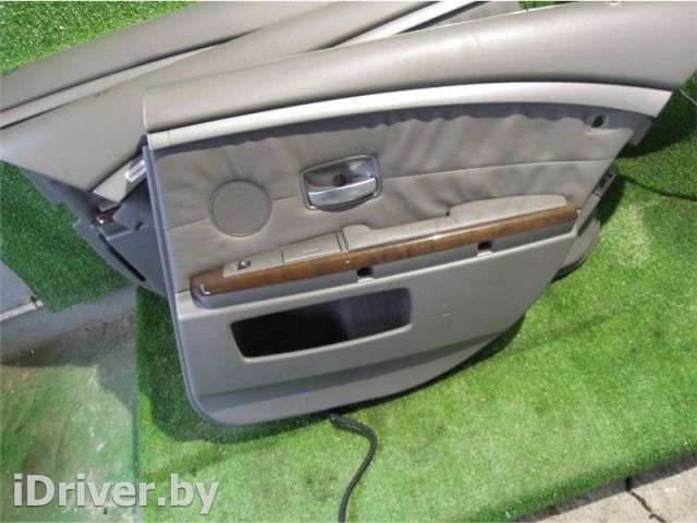 Обшивка двери задней правой BMW 7 E65/E66 2004г.  - Фото 1