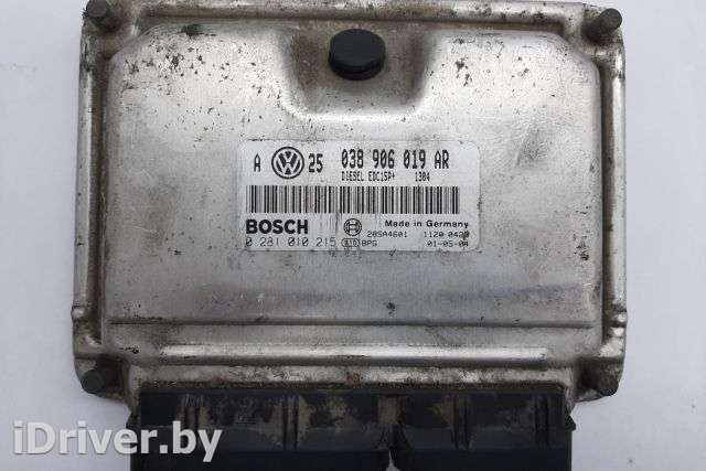 Блок управления двигателем Volkswagen Golf 4 2002г. 038906019AR, 0281010215 , art839980 - Фото 1