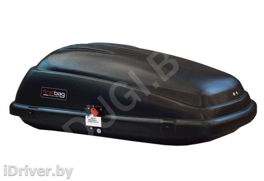 Багажник на крышу Автобокс (250л) FirstBag , цвет черный матовый Alfa Romeo Brera 2012г.   - Фото 1