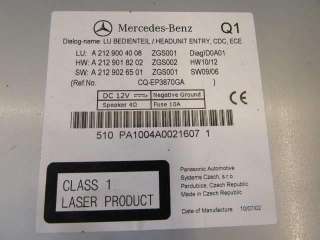 Магнитола Mercedes E W212 2011г. A2129004008 - Фото 3