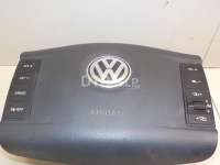 Подушка безопасности в рулевое колесо Volkswagen Touareg 1 2003г.  - Фото 2
