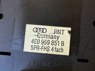 Кнопка стеклоподъемника переднего левого Audi A8 D3 (S8) 2006г. 4E0959851B - Фото 5