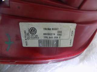 Фонарь задний внутренний правый Volkswagen Touareg 2 2014г. 7p6945094c - Фото 8