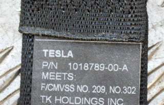 Ремень безопасности задний левый Tesla model S 2014г. 1018789-00-A, 2466189-AC , art387433 - Фото 4